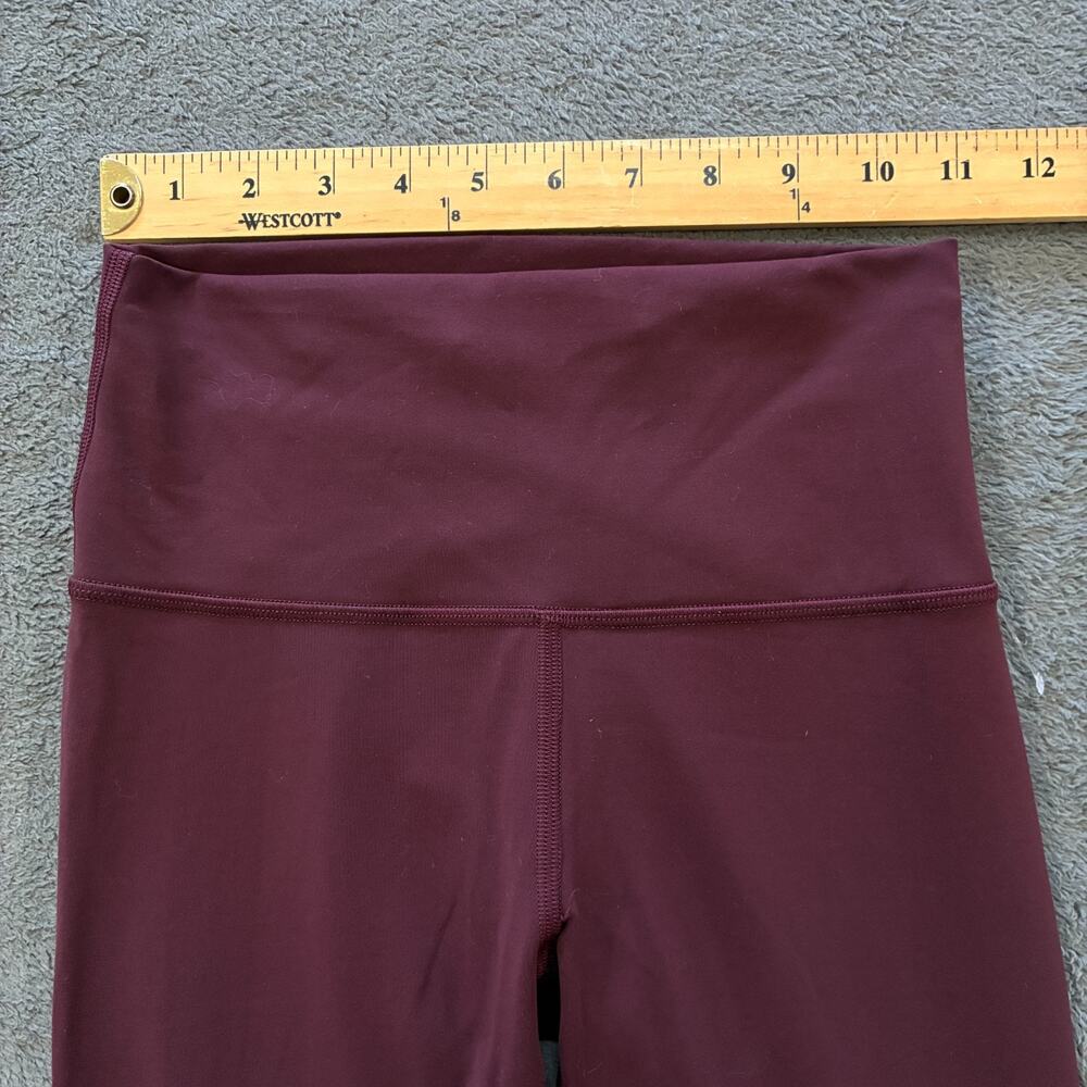 Lululemon Align Burgundy Athletic High Rise Wide Waistband Leggings Women's Sz 4 - Picture 4 of 8